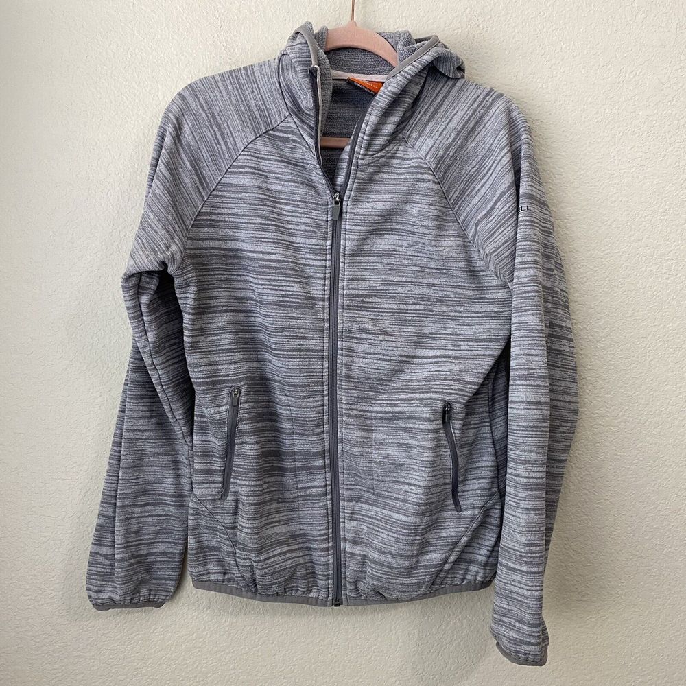 Merrell Jacket Womens Medium Gray Hoodie Fullzip